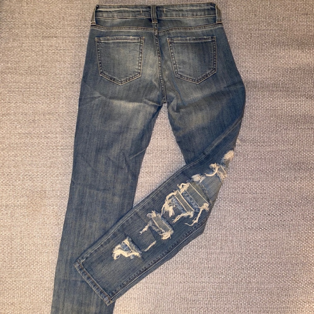 Eunina Ripped Mid Rise Skinny Jeans - Picture 8 of 10